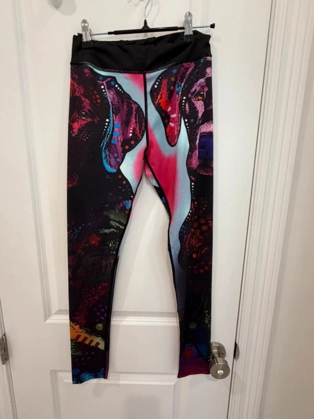 Xlusion leggings bulldog face size small biking yoga exercise